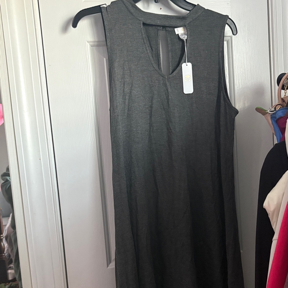 Sleeveless Gray Dress